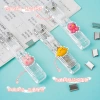 Ins-style cartoon transparent pusher, learning and office materials organization and fixation device, creative traceless document binding clip Application Scenario
